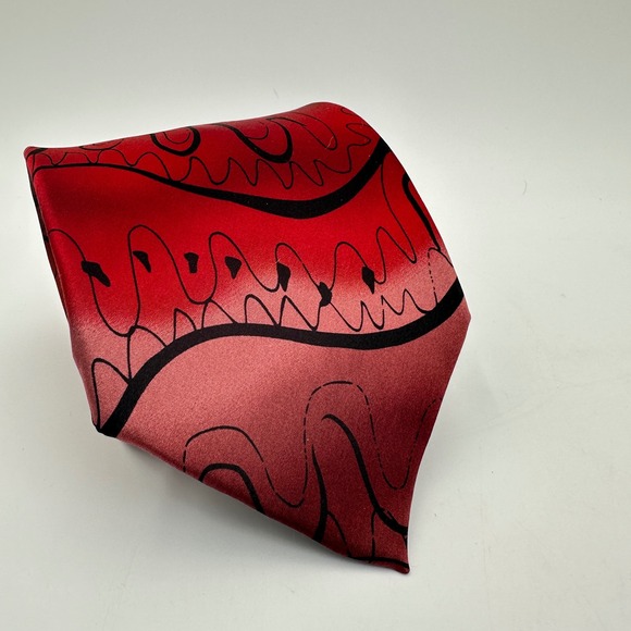 J. Garcia Other - J Garcia Silk Tie Mens One Size Red Thistle Ghost Limited Edition Collection 40